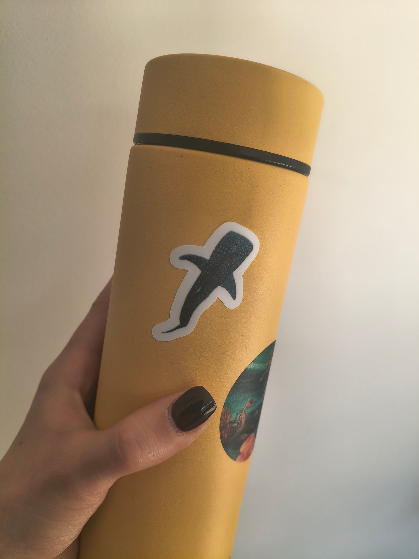 Never Alone Whale Vinyl Sticker
