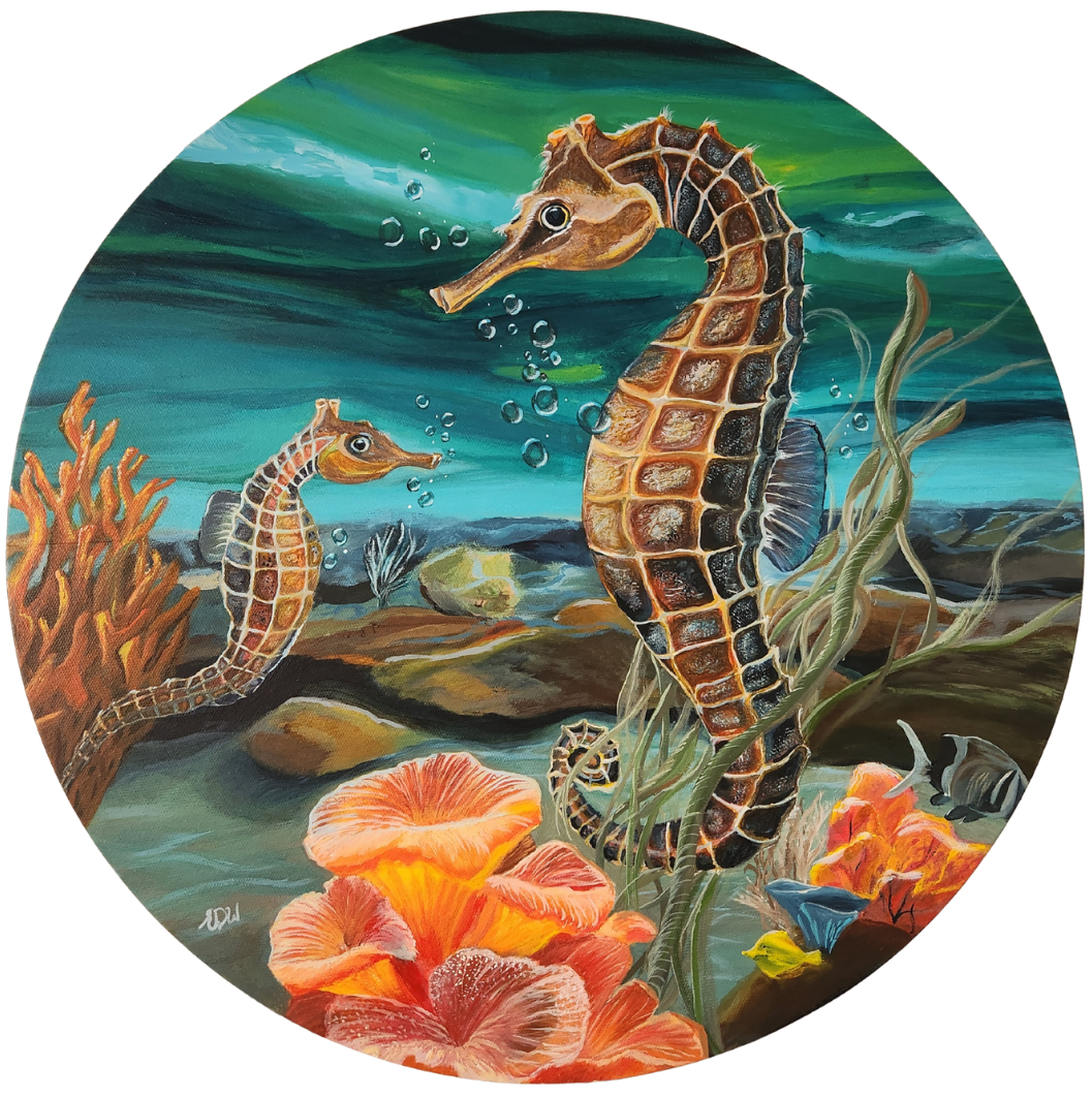 Sea horse: Gently (Print)
