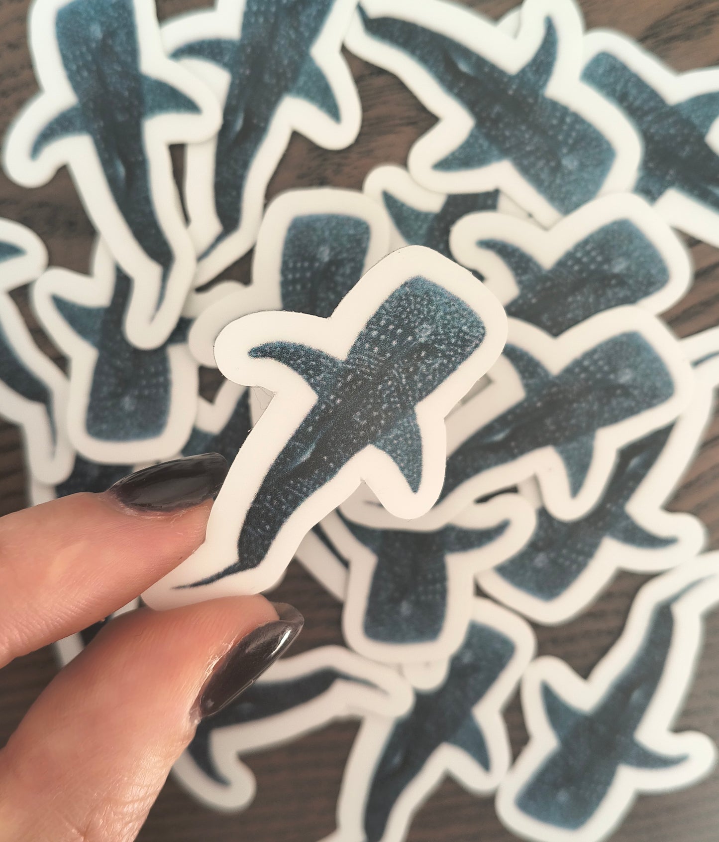 Never Alone Whale Vinyl Sticker