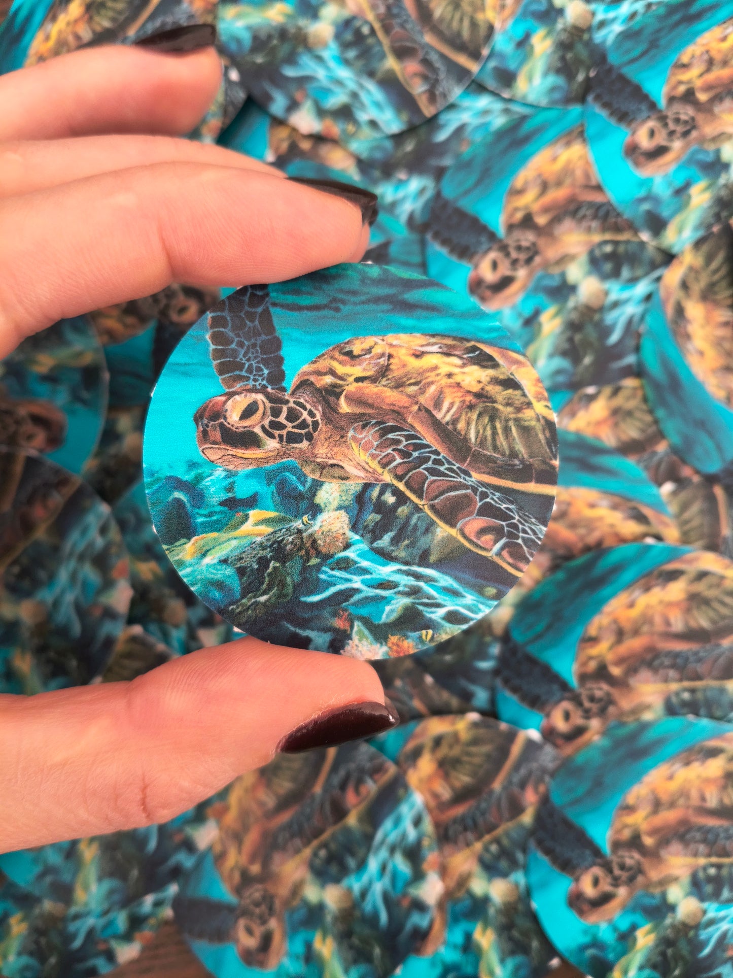 Time Turtle Vinyl Sticker